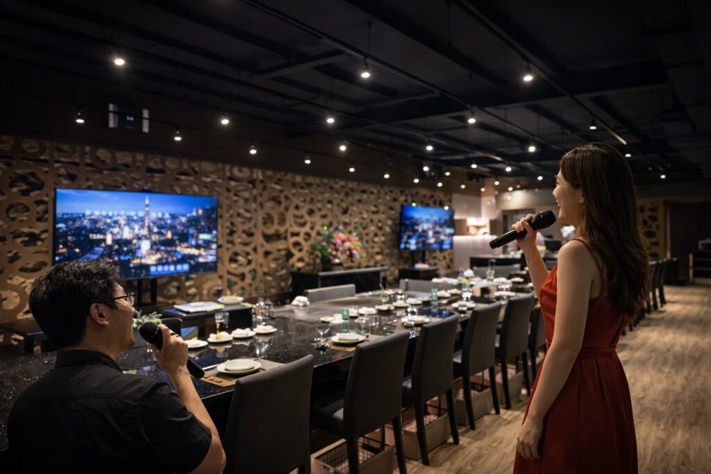 台北春酒餐廳推薦｜尾牙聚餐首選，高級鐵板燒＋包場KTV一次搞定（免開瓶費）潼鐵板燒故宮店